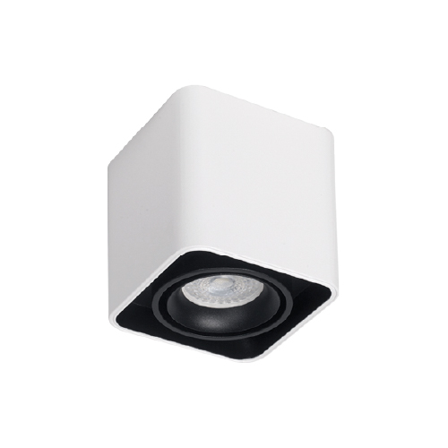 PLAFON 1 LUZ GU10 MOVIL CUADRADO CARDANICO